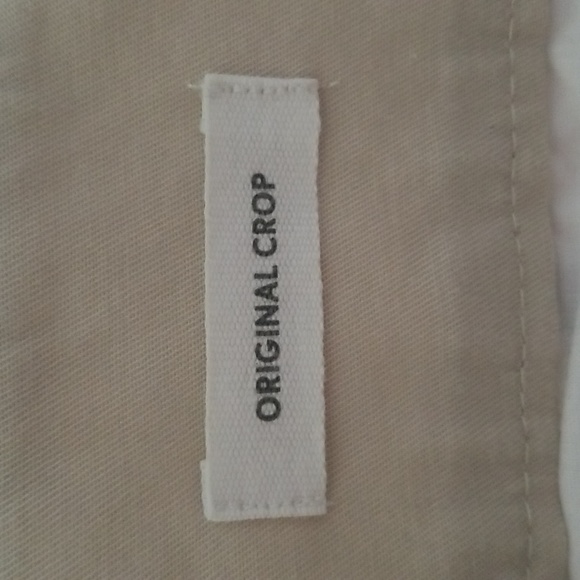 LOFT original crop beige tan khaki pants sz 6P - Picture 3 of 6